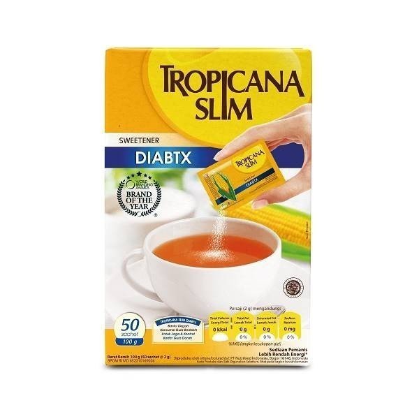 

HPM - TROPICANA SLIM SWEETENER DIABETICS 50 SACHET AMY