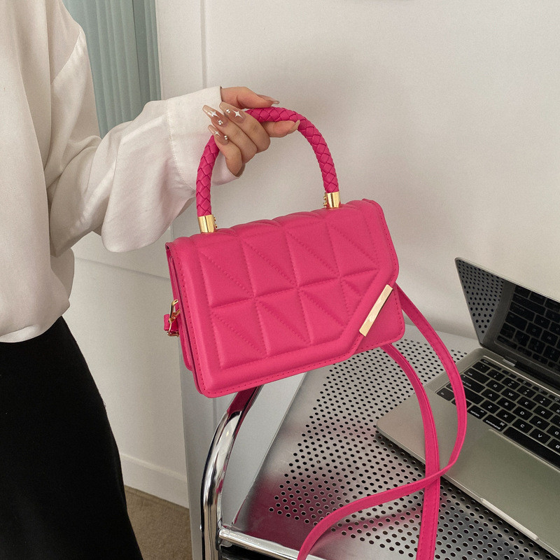 

2023 New Fashion Shoulder Bag Plaid PU Leather Ladies Handbags Designer Crossbody Bags For Women