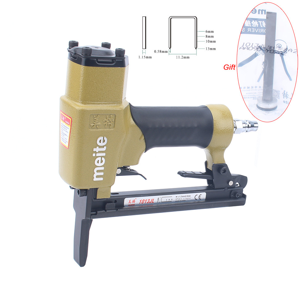 

Meite 20GA 1013JL Pneumatic 11.2mm Crown Staples Etra Long Mouth Air Stapler