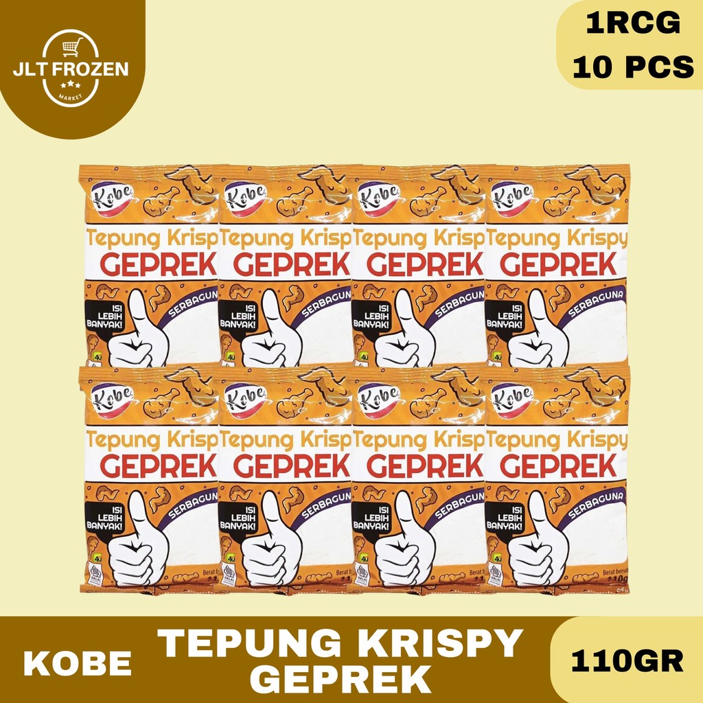 

Kobe Tepung krispy / Tepung Serbaguna / Tepung Krispy Geprek Kemasan 110g 1 Renceng / 10 Pcs