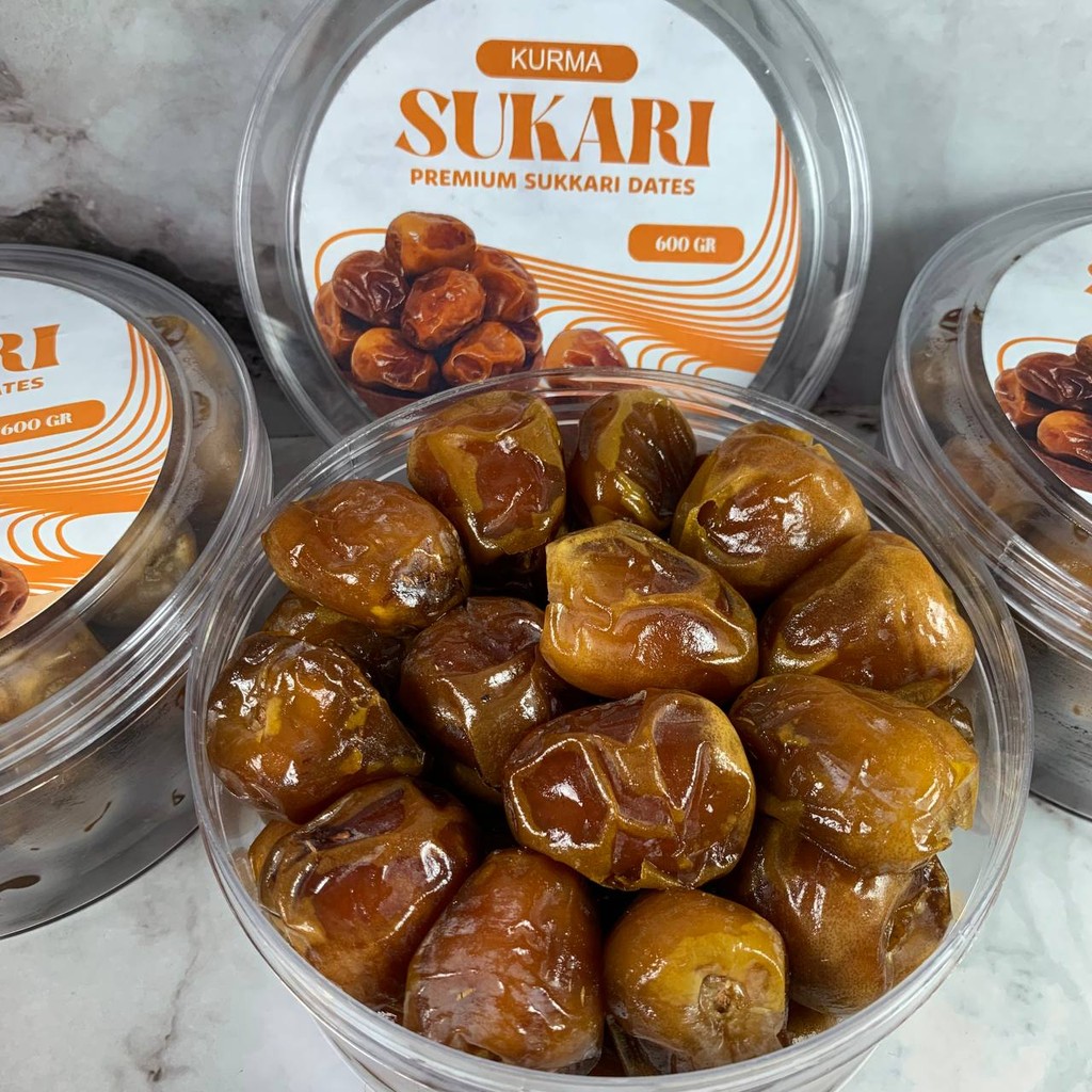 

KURMA SUKARI PREMIUM KEMASAN TOPLES 600GR SUKKARI AL-QASSIM