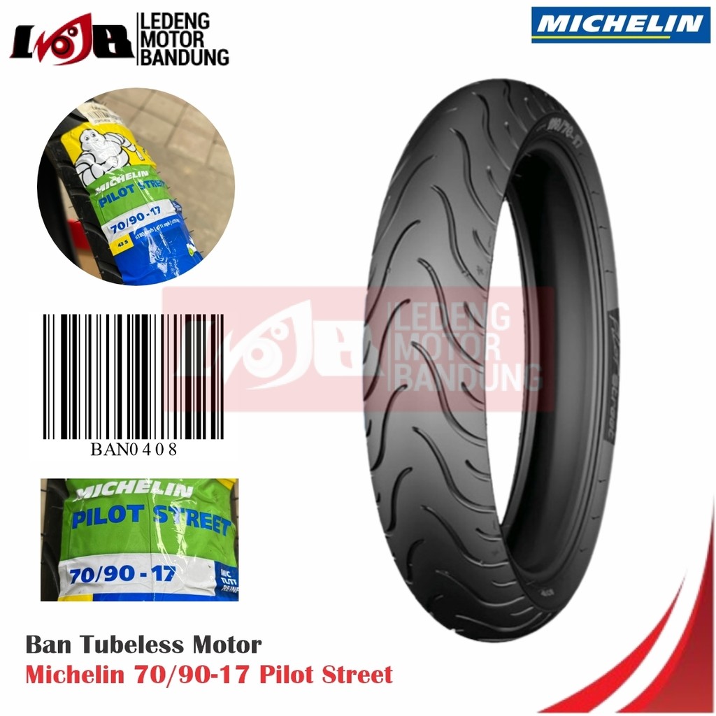 Michelin 70/90-17 Pilot Street Ban Tubeless Motor Bebek