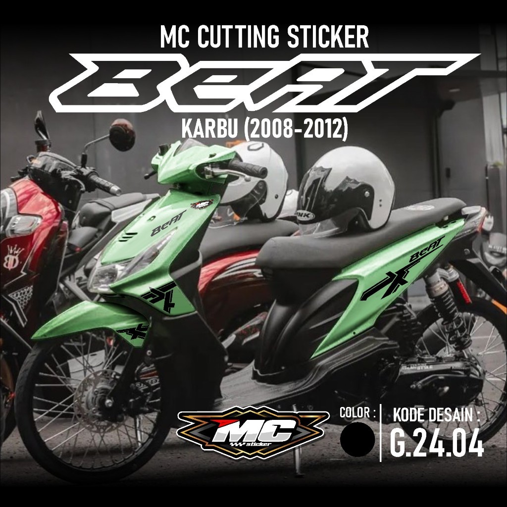 ( Cod ) Cutting Stiker Striping Variasi Beat Karbu 2008 2009 2010 2011 2012