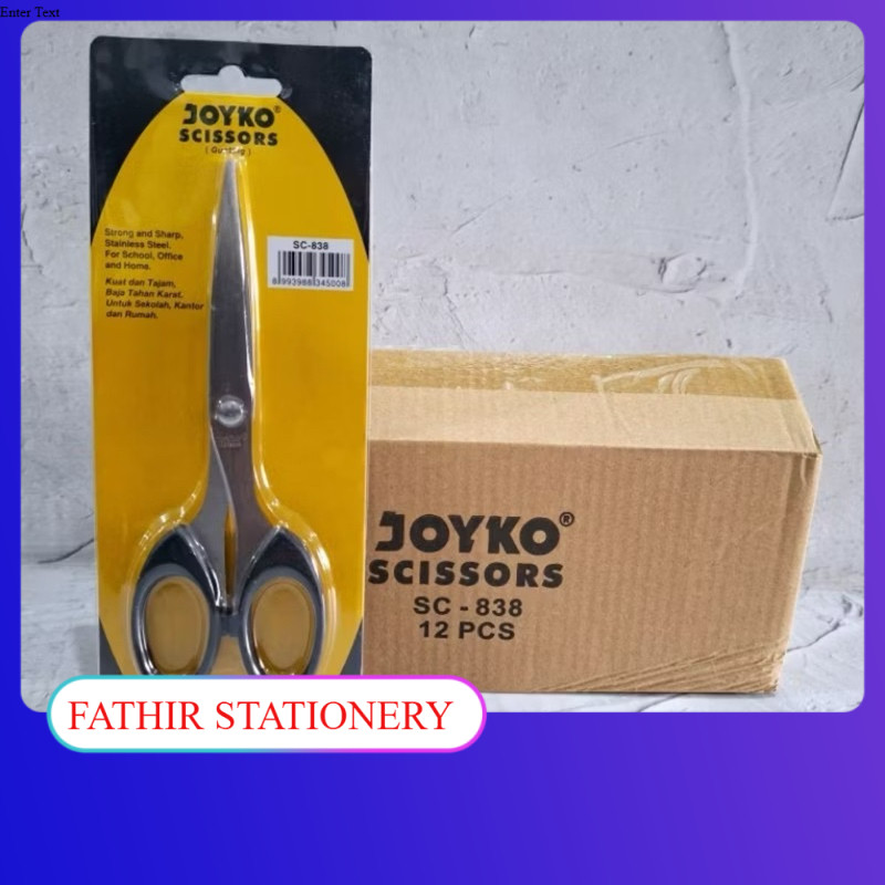 

GROSIR GUNTING JOYKO SC 838 STAINLESS STEEL - 1 DUS - 12 PCS