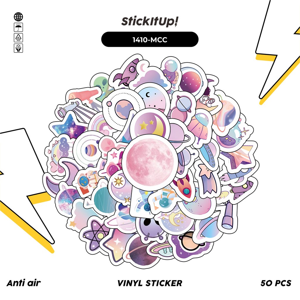 

COD 50 Pcs Stiker Macaron Candy/Kue Macaron dan permen Color Lucu Anti Air Untuk Dekorasi Notebook Sepeda Skateboard Handphone DIY