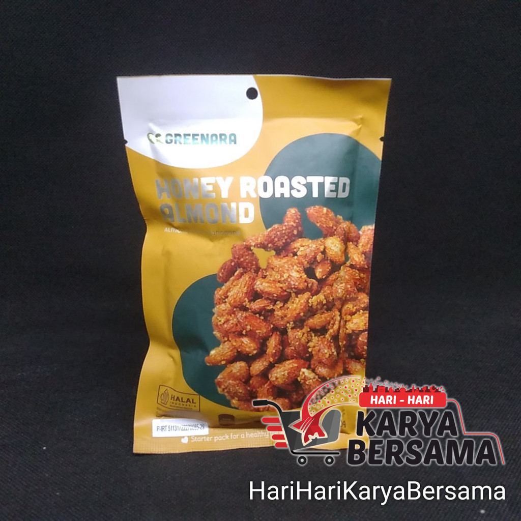 

MAKANAN RINGAN GREENARA HOME MADE HONEY ROASTED ALMOND 30GR