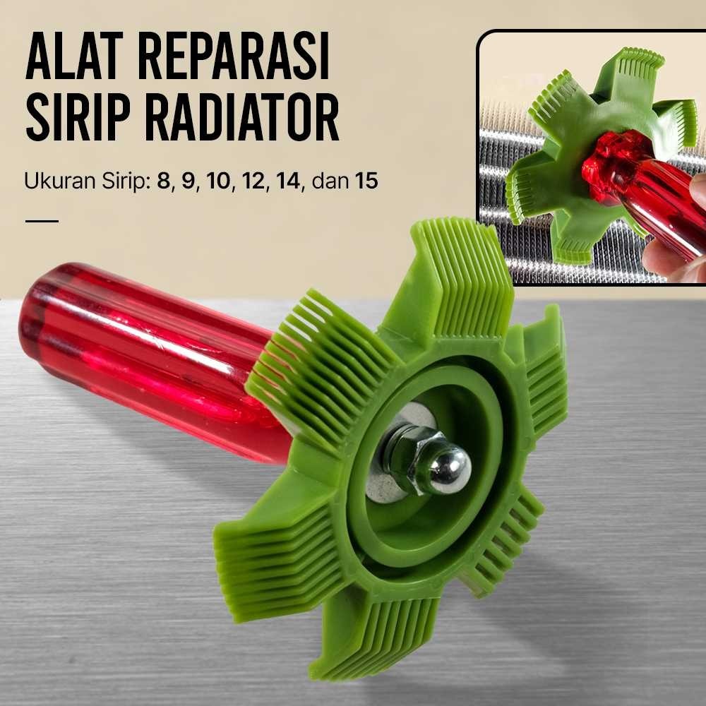 Jpstore4 JGZUI Alat Reparasi Fin Radiator Condenser Repair Comb Straightener - C6