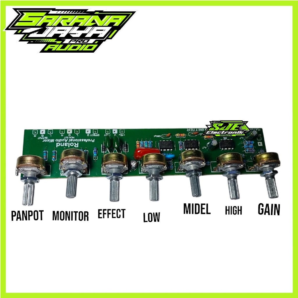 7 POT MIXSER POTENTIOMETER PROFISIONAL AUDIO MIXSER Mixer