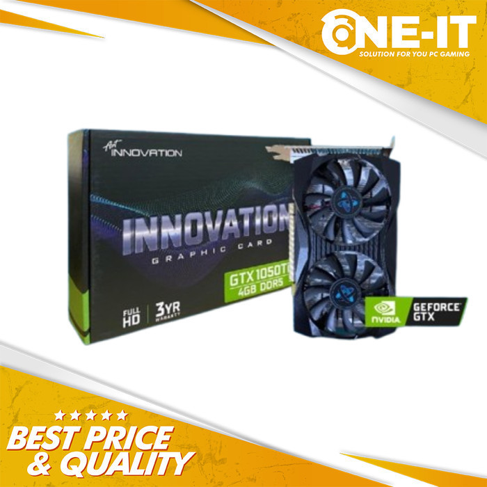 VGA INNOVATION GTX 1050 Ti 4GB GDDR5 DUAL FAN / GTX1050Ti / 1050Ti