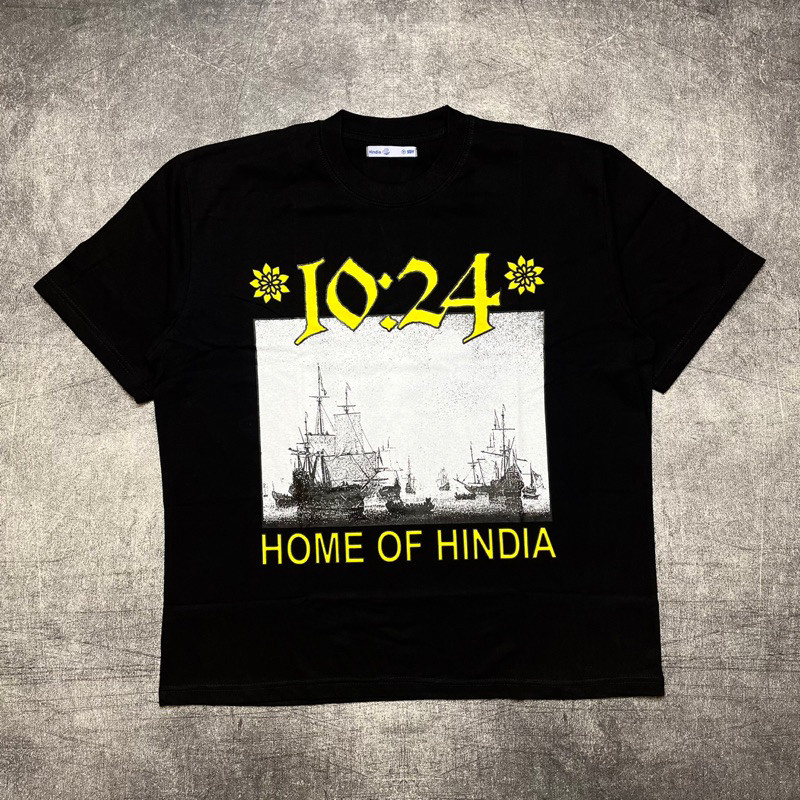 Tshirt HINDIA - 1024 BLACK BOXY FIT Official Merchandise