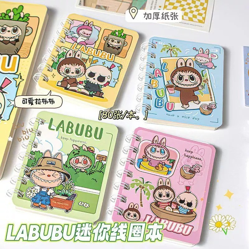 

[WRSR27] NOTEBOOK MOTIF LABUBU LUCU MINI A7 / BUKU A7 CATATAN MINI RING / MEMO TULIS /SCRAPBOOK MINI / DIARY BOOK / ALAT TULIS SEKOLAH