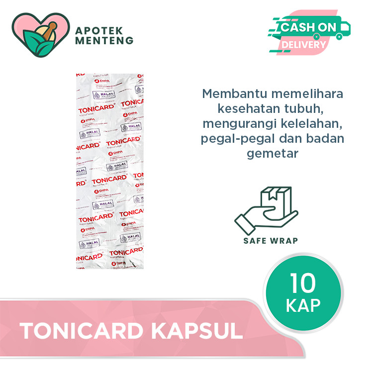 Tonicard 10 Kapsul - Suplemen Antioksidan dan Jaga Kesehatan Tubuh Jantung dan Hati