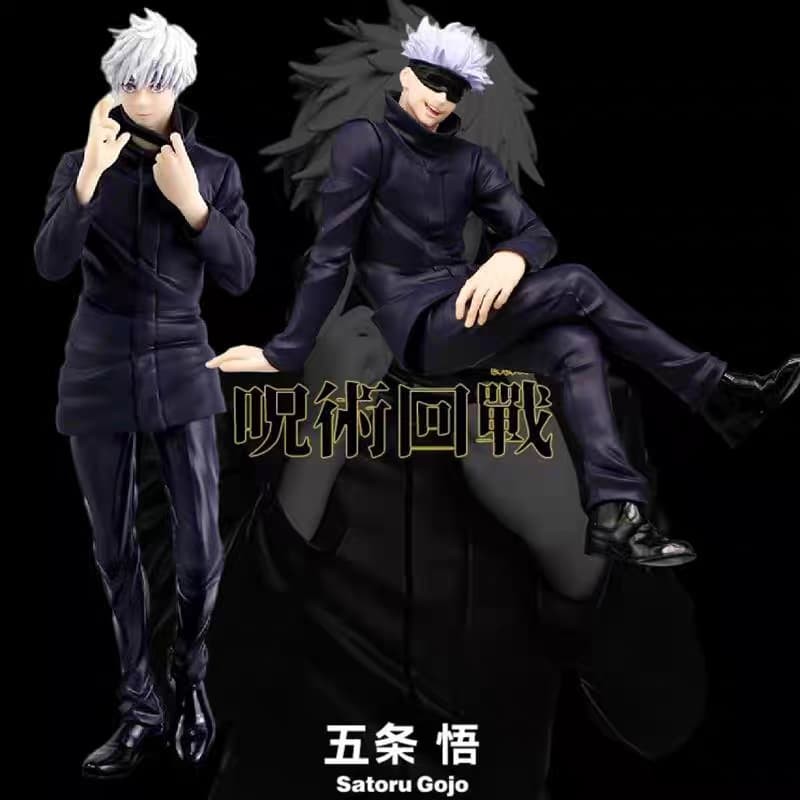 Patung Anime Action Figure Jujutsu Kaisen Gojo Satoru Big Size Koleksi - Plastik Karet PVC - Mainan 