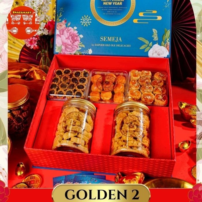 

Hampers Imlek Kue Kering Premium / Parcel Kue Kering Premium / Hampers Imlek Medan 2025 / Parcel Imlek 2025 / Hampers Imlek Kue Kering Medan / Parcel Imlek Premium 2025 - Golden 2