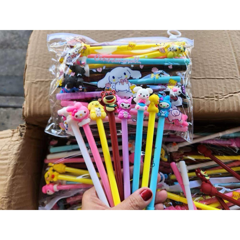 

HELLO_20pcs pulpen sekolah anak / bolpoin anak karakter hitam / bolpoin gel pulpen gel / pulpen lucu KD - BT1834