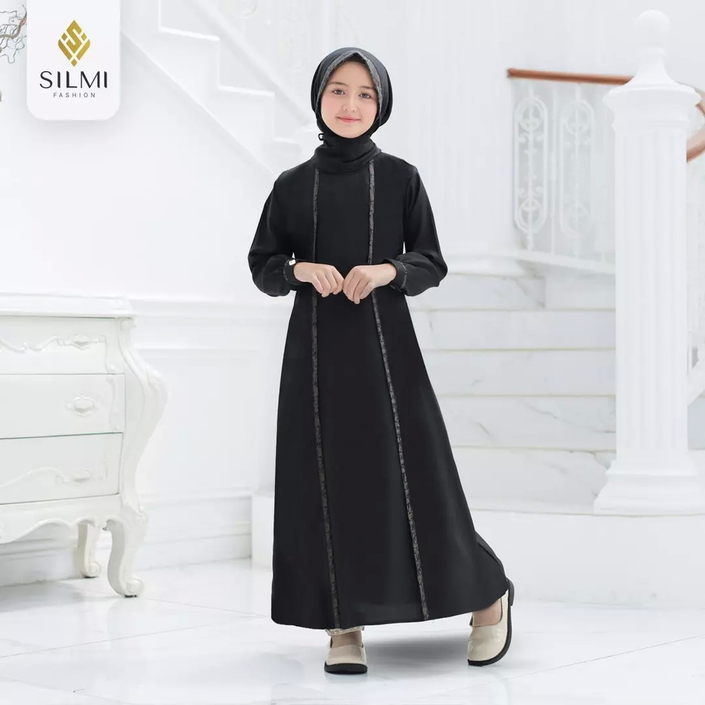 Kayssyari - Sarimbit Lebaran Keluarga Madani Gamis Anak Polos Simple Mewah Original By Silmi Premium
