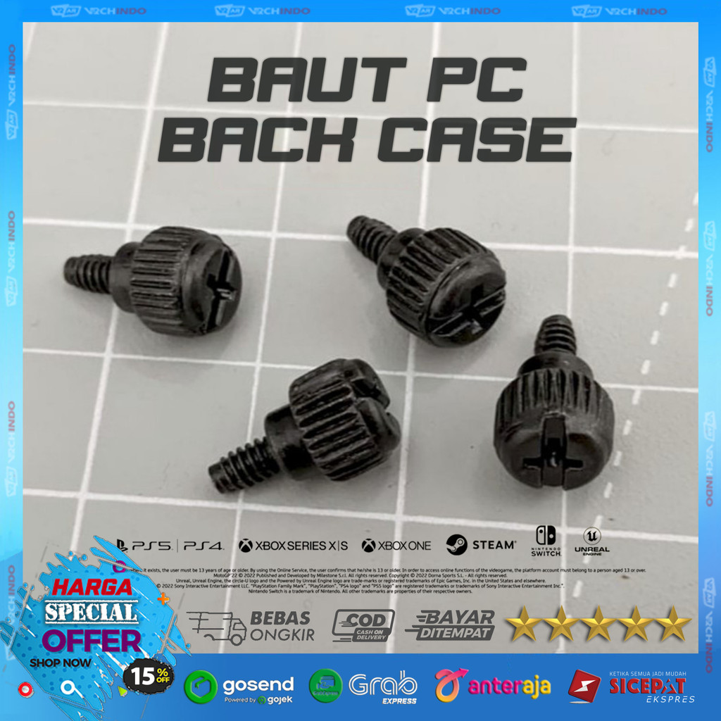 Baut Screw Sekrup Bold Casing Belakang Komputer PC Desktop 