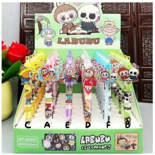 

Pulpen Akrilik Labubu Characters / Pulpen Labubu / Pulpen Pen Labubu / Labubu Pulpen