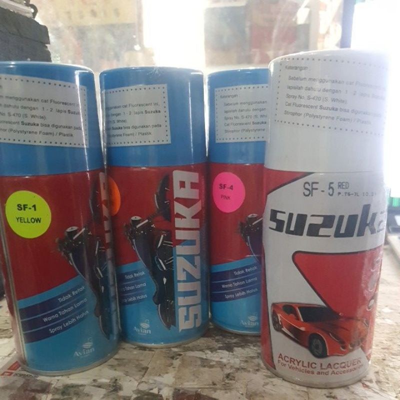 

CAT STABILO SPRAY SEMPROT STABILO MENYALA / FLUORESCENT SUZUKA 300CC