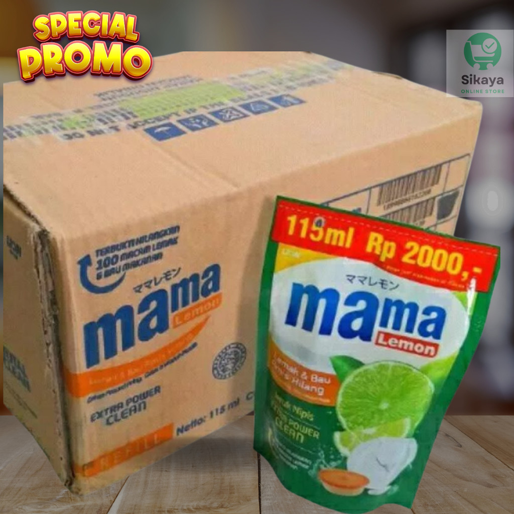 

1dus MAMA LEMON 105 ml 24pcs/ MAMA LIME ECERAN 2000 / 105 ml SABUN CUCI PIRING Sunlight