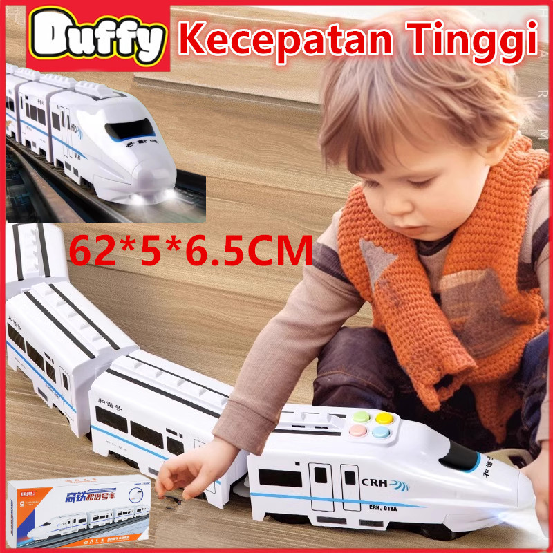Duffy toys Kereta Api Rel Kecepatan Tinggi Mainan Anak-anak / Kereta api simulasi kereta listrik ber