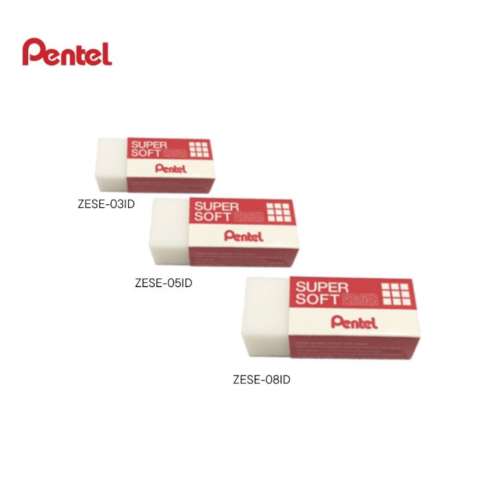 

Eraser / Penghapus Super Soft Pentel ZESE 03 ID / ZESE 05 ID / ZESE 08 - ZESE 03 Kecil