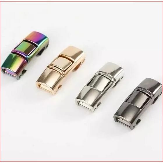 2Pcs Konektor Kepala Sambungan Pengunci Pengait Tali Sepatu Sneakers Sekolah Pria Wanita Unisex Tanp