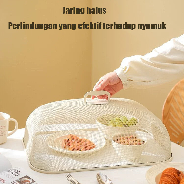 Tudung Saji Estetik Stainless / Penutup Makanan Minimalis / Tudung Saji Baja Anti Karat Stainless Ko