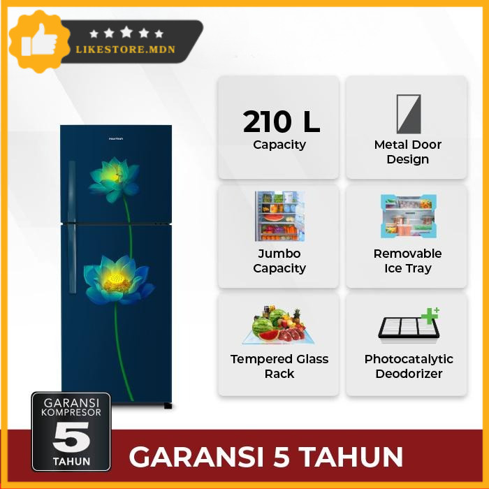POLYTRON KULKAS 2 PINTU PRB-217LB