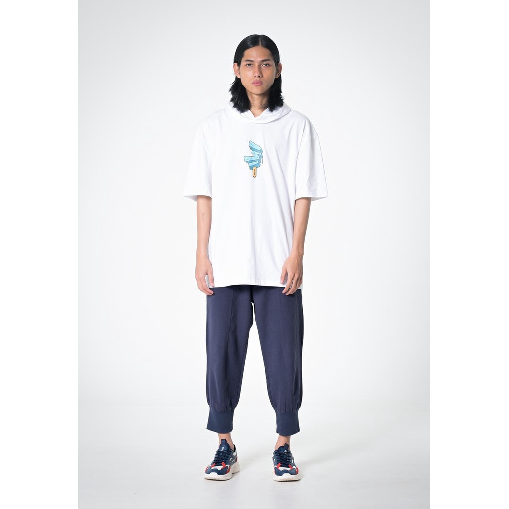 3Second T-Shirt Hoodie Melting Ice Cream White 390323