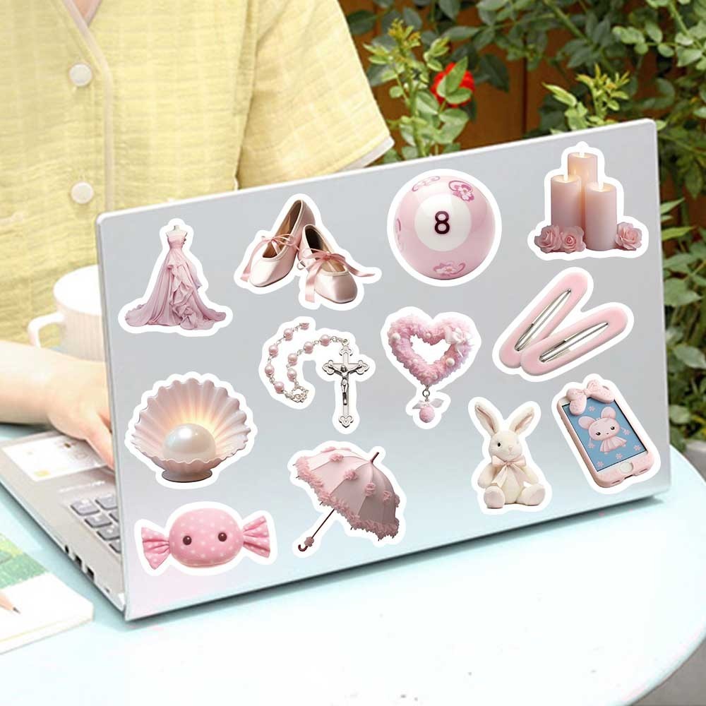

Stiker Lcuc Aesthetic Kartun Stiker Pack Vinyl Waterproof- Sticker Buku Journal Koper Casing HP Gitar Laptop Helm Motor Botol Minum
