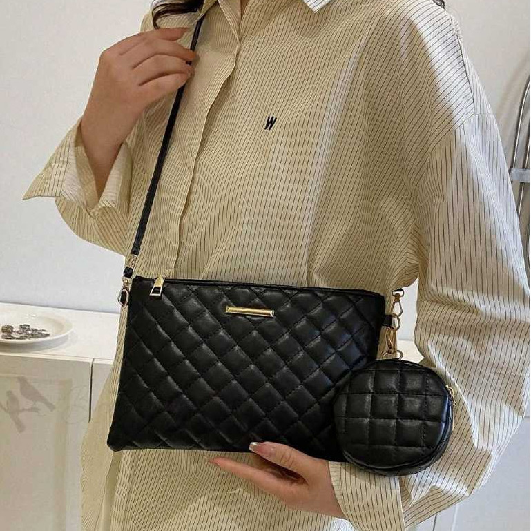 Cameela MELATI Tas Selempang & Clutch Wanita Free Dompet Bulat Kecil