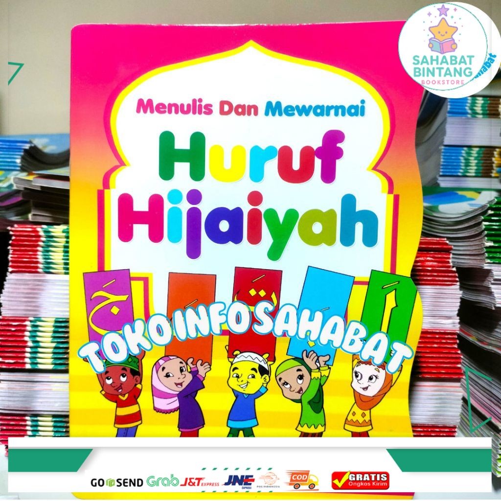 Buku Menulis dan Mewarnai Anak Huruf Hijaiyah