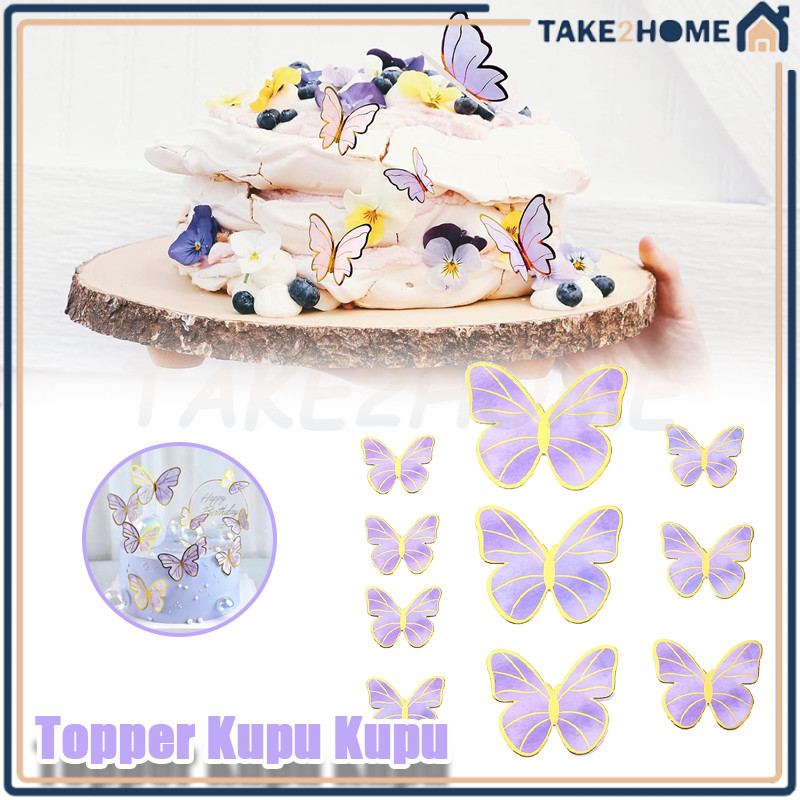 

Topper Kupu Kupu/Topper Kue Butterfly Buket Dekorasi/Potongan Hiasan Kupu-kupu
