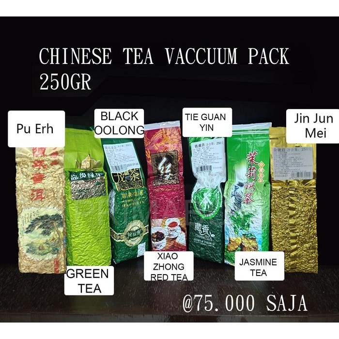 

Chinese Tea Wulong Oolong Tie Guan Yin Jasmine Green Teh 250 gr Vacuum - Wulong Tea