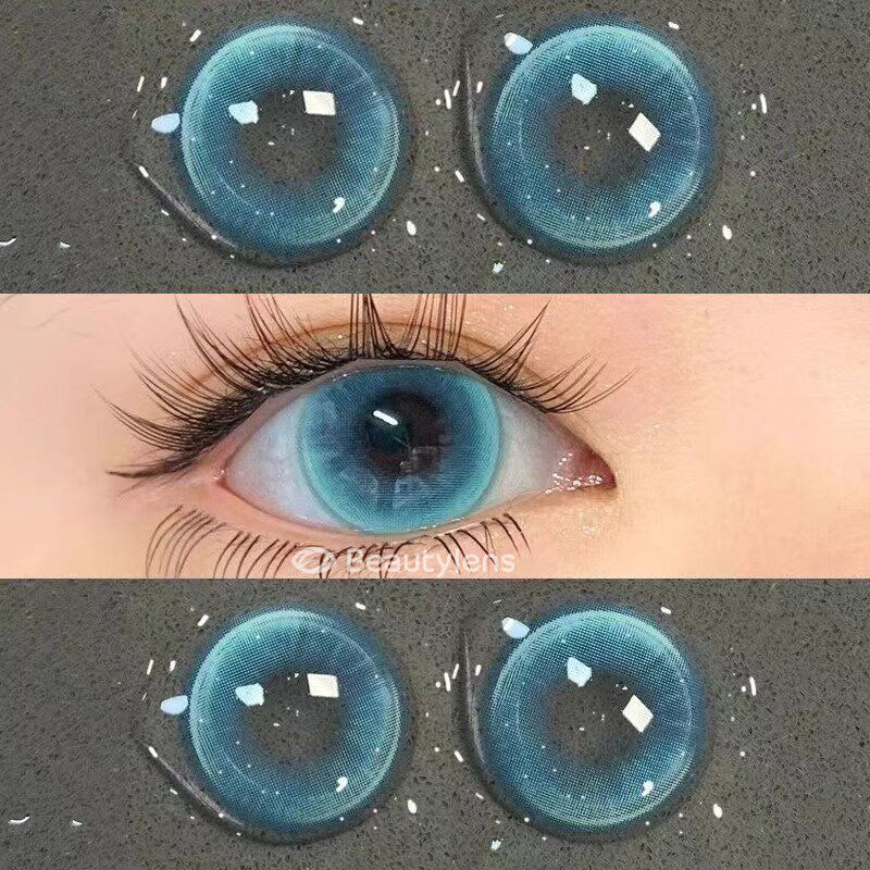 Chameleon 14.5 BEAUTYLENS Softlens Merah Biru Berwarna fresh new color lensa normal&minus