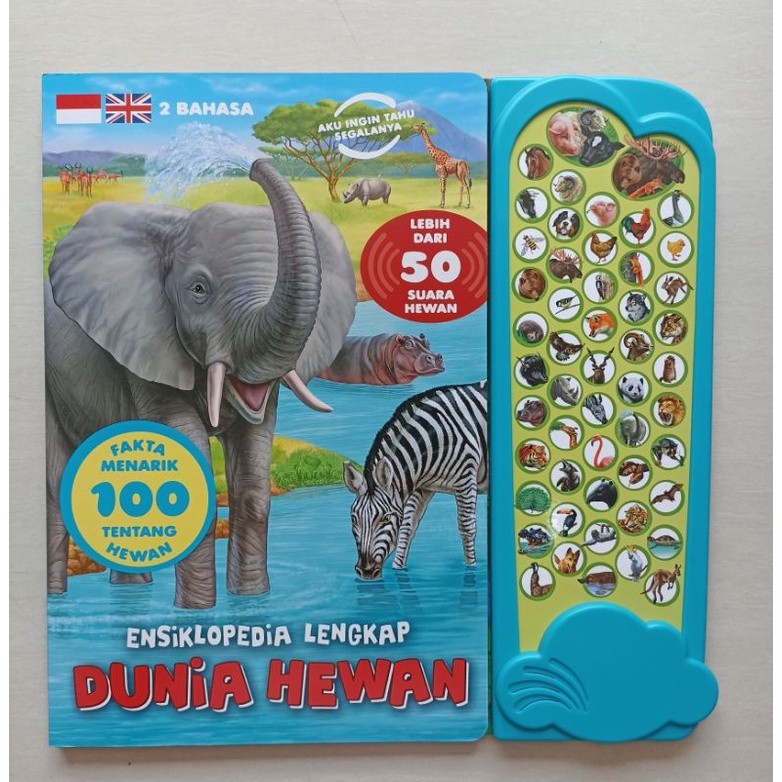 Terlaris (Bilingual) Ensiklopedia Lengkap Dunia Hewan Dengan Lebih Dari 50 Suara Hewan (Bhs Indonesi
