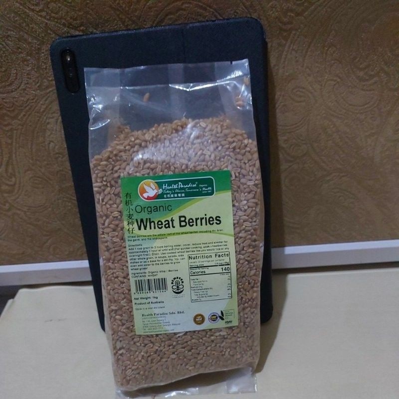 

NEW organic wheat berries 1kg PREMIUM