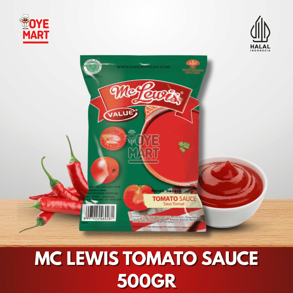 

MCLEWIS TOMATO SAUCE 500GR HARGA PROMO