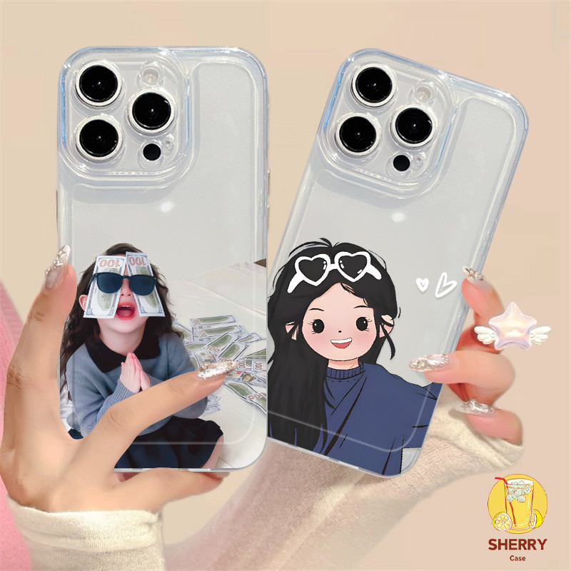Casing HP Kompatibel Untuk IPhone 11 15 16 13 12 14 Pro Max 7Plus 8Plus XR XS Max X 6S 8 7 6 15 16 P