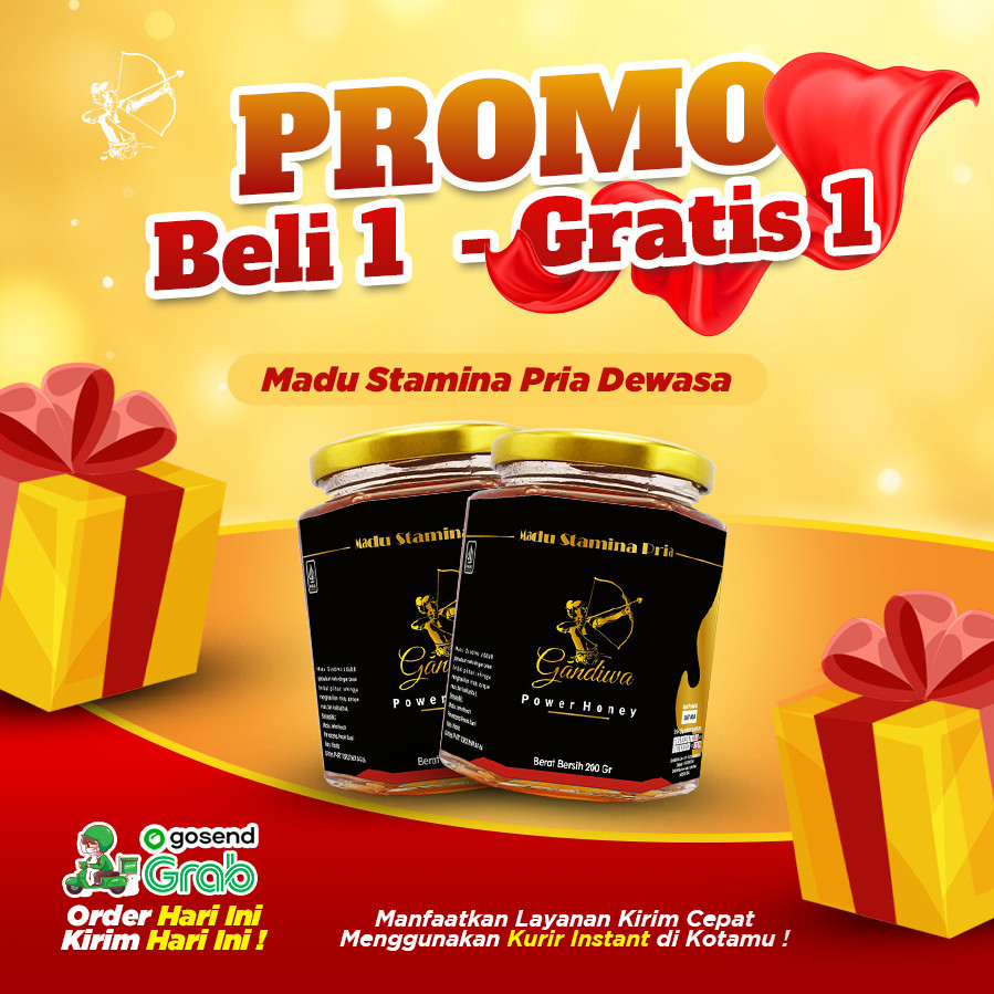 

PROMO BELI 1 GRATIS 1 - Madu Herbal Stamina Pria Gandiwa Power Honey Original 200gram