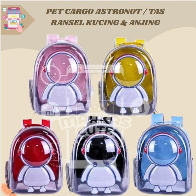 PET CARGO UNTUK KUCING / PUPPY MOTIF ASTRONOT - TAS ASTRONOT KUCING LUCU MOTIF ASTRONOT
