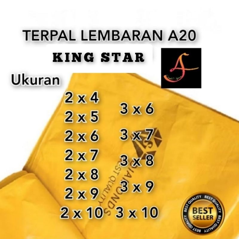 PROMO terpal A20 kuning 2x4 3x5 3x6 2x10 terpal tenda terpal lembaran terpal truck