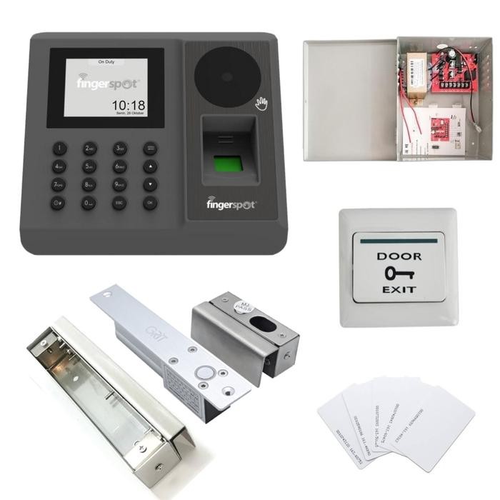 

Fingerspot Revo WDV-204BNC Paket Akses Door & Control Pintu dengan Sensor Palm Vein & Sidik Jari Dukungan WiFi dan Baterai Internal - paket dropbolt