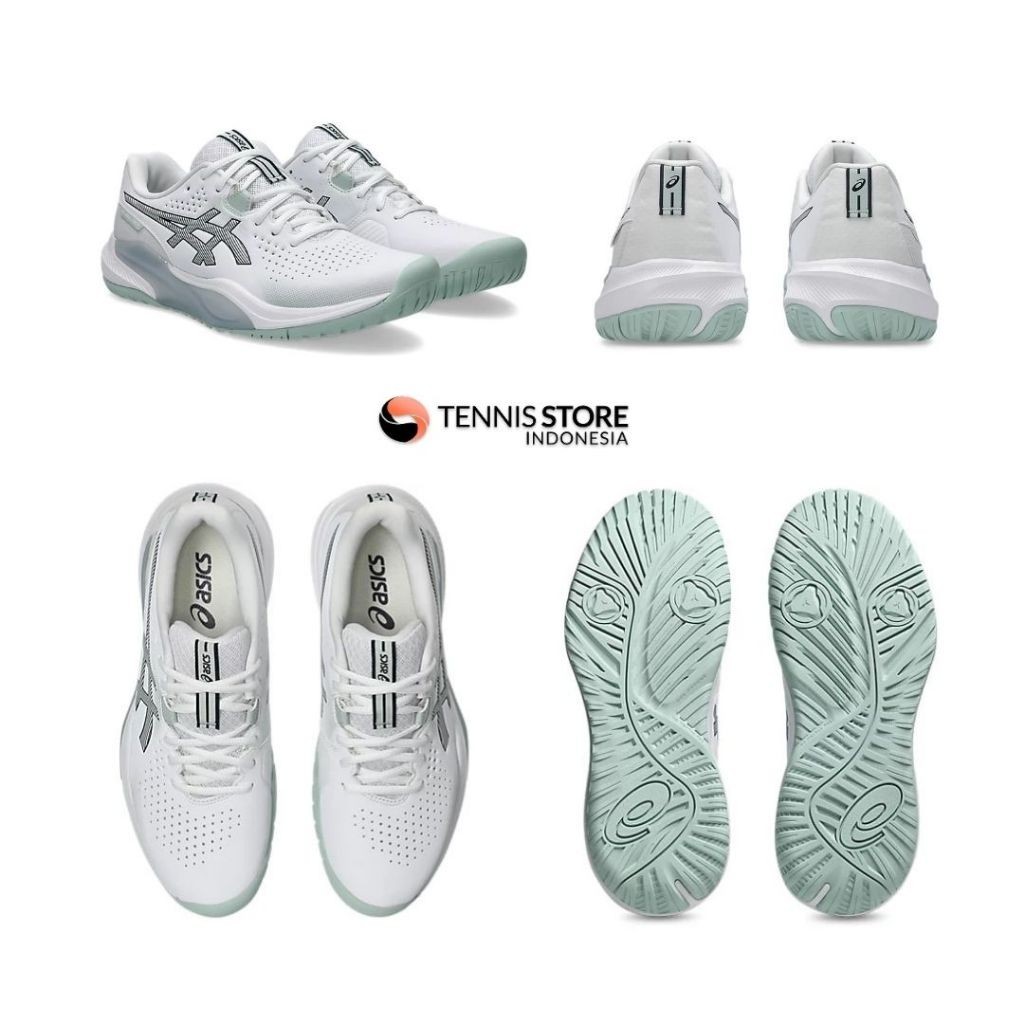 CUCI GUDANG SEPATU TENIS ASICS GEL CHALLENGER 15 / WHITE LICHEN ROCK