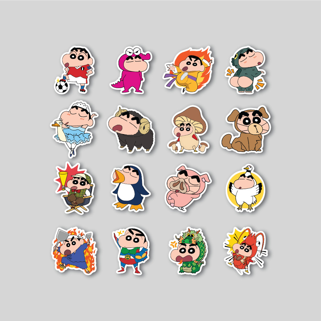 

STICKER PACK CRAYON SHINCHAN COSPLAY | STICKER TUMBLER | STIKER LAPTOP KOPER HELM MURAH