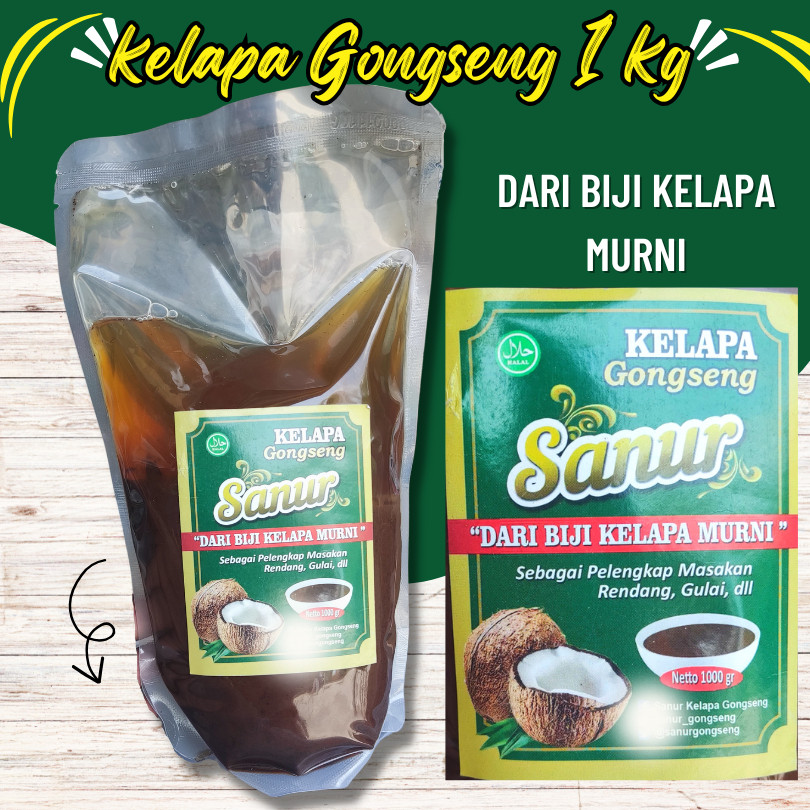 

Kelapa Gongseng - Kelapa Sangrai 1 kg Bumbu Rendang