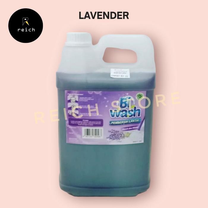Bi wash Pembersih lantai 5 Liter - Lavender, 5 Liter