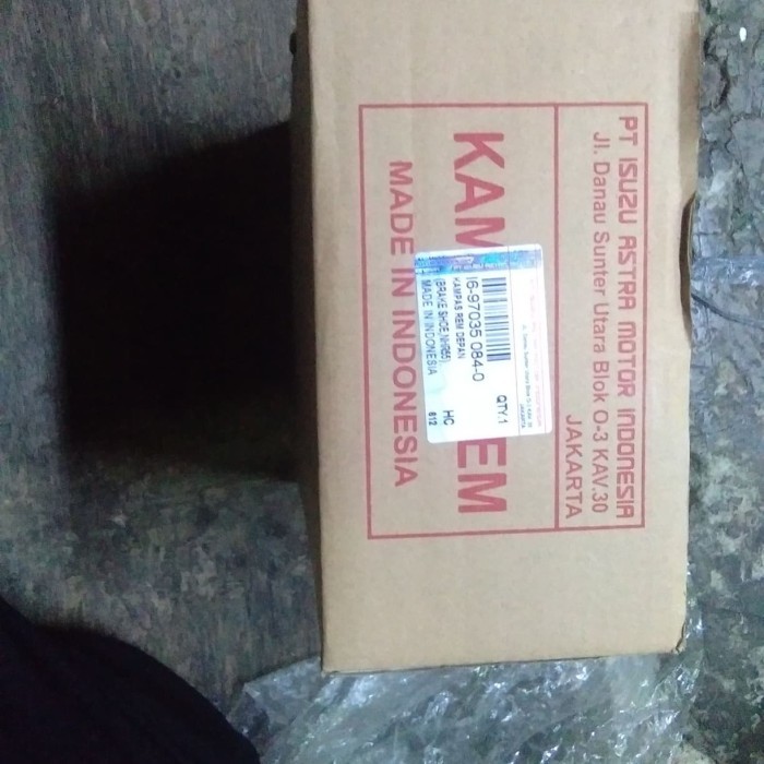 Part New kampas rem dpn/blk isuzu elf nhr ori