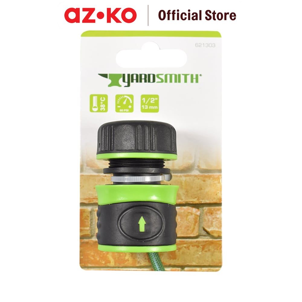 AZKO Yardsmith Sambungan Selang 1/2 inci - Hijau Tap Faucet Adaptor Penyambung Selang Perlengkapan T